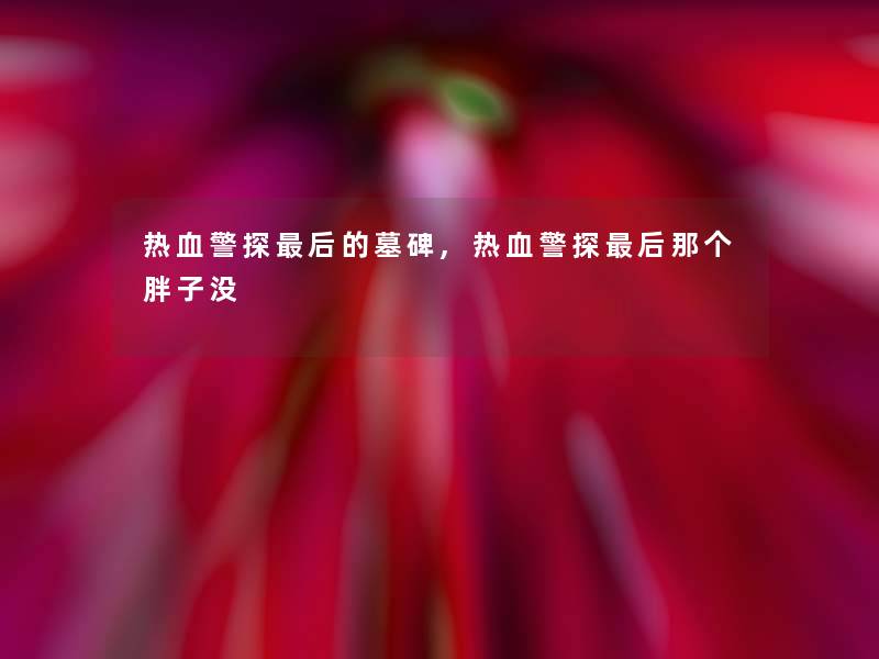 热血警探这里要说的墓碑,热血警探这里要说那个胖子没 热血警探这里要说的墓碑,热血警探这里要说那个胖子没