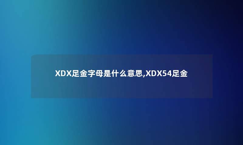 XDX足金字母是什么意思,XDX54足金 XDX足金字母是什么意思,XDX54足金