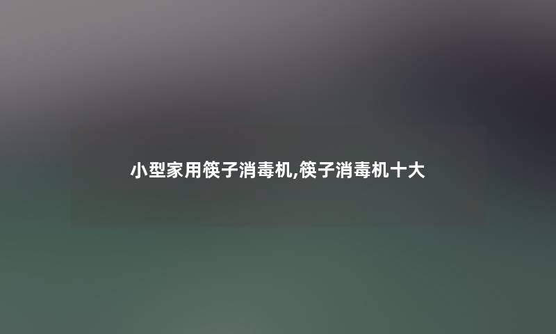 小型家用筷子消毒机,筷子消毒机一些