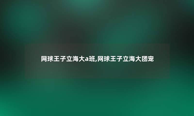 网球王子立海大a班,网球王子立海大团宠